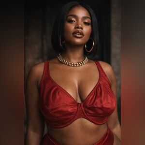 Reveal 36DDD Bra Cinnamon Brown Low Key Shimmer Unlined Plunge Underwire B30350